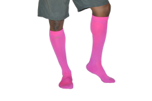 Load image into Gallery viewer, Men&#39;s Compression Socks - Optic Pink 
